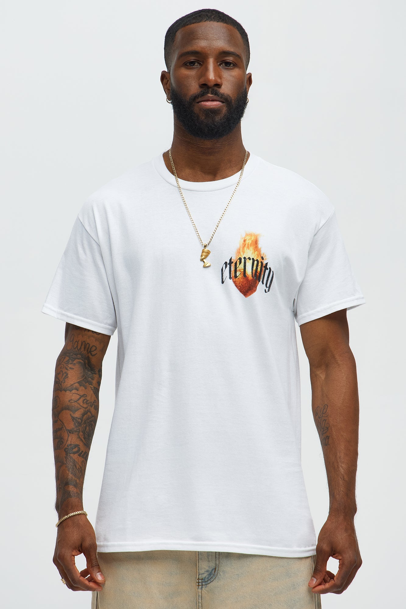 Eternal Heart Short Sleeve Tee - White