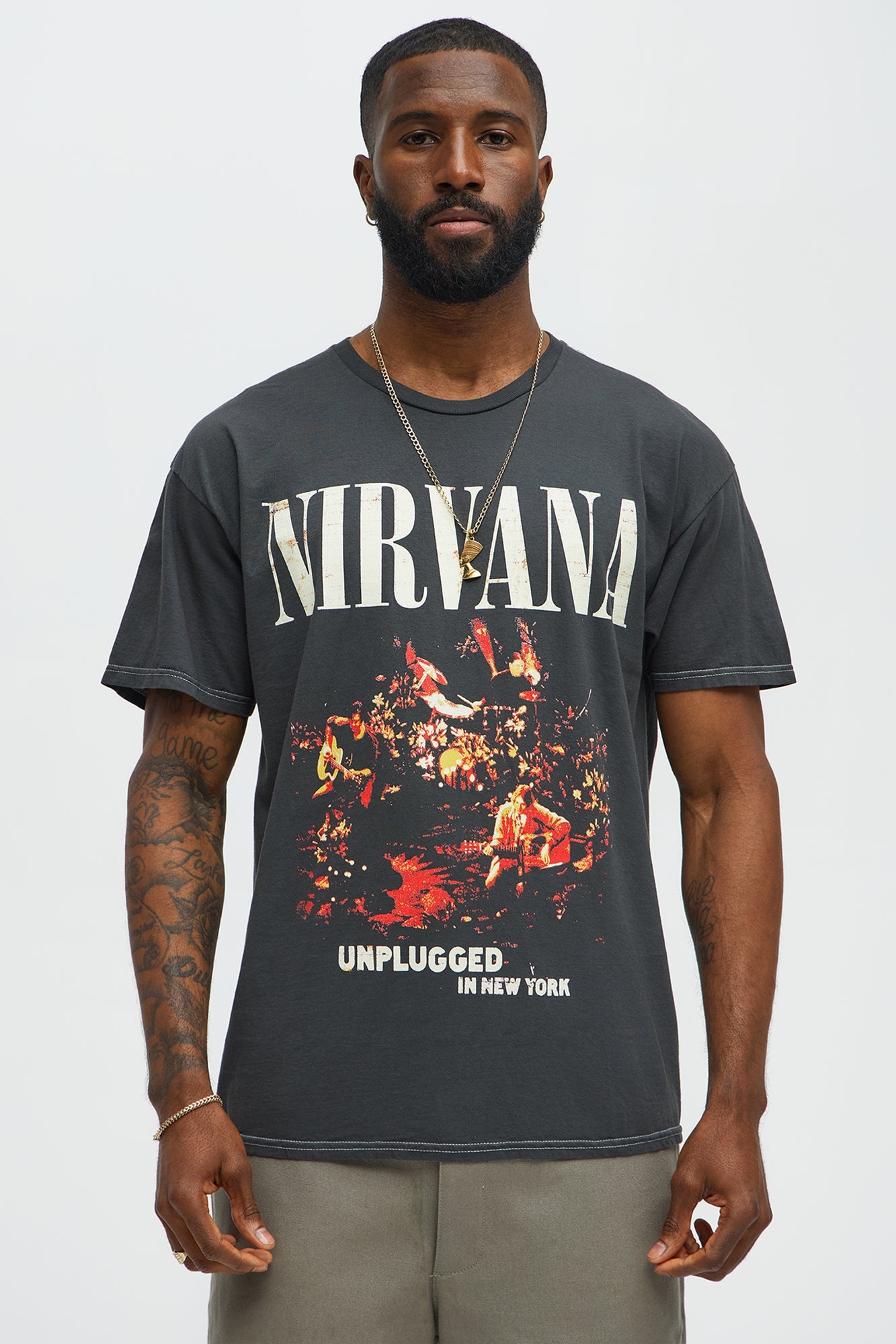 Nirvana New York Unplugged Short Sleeve Tee - Black