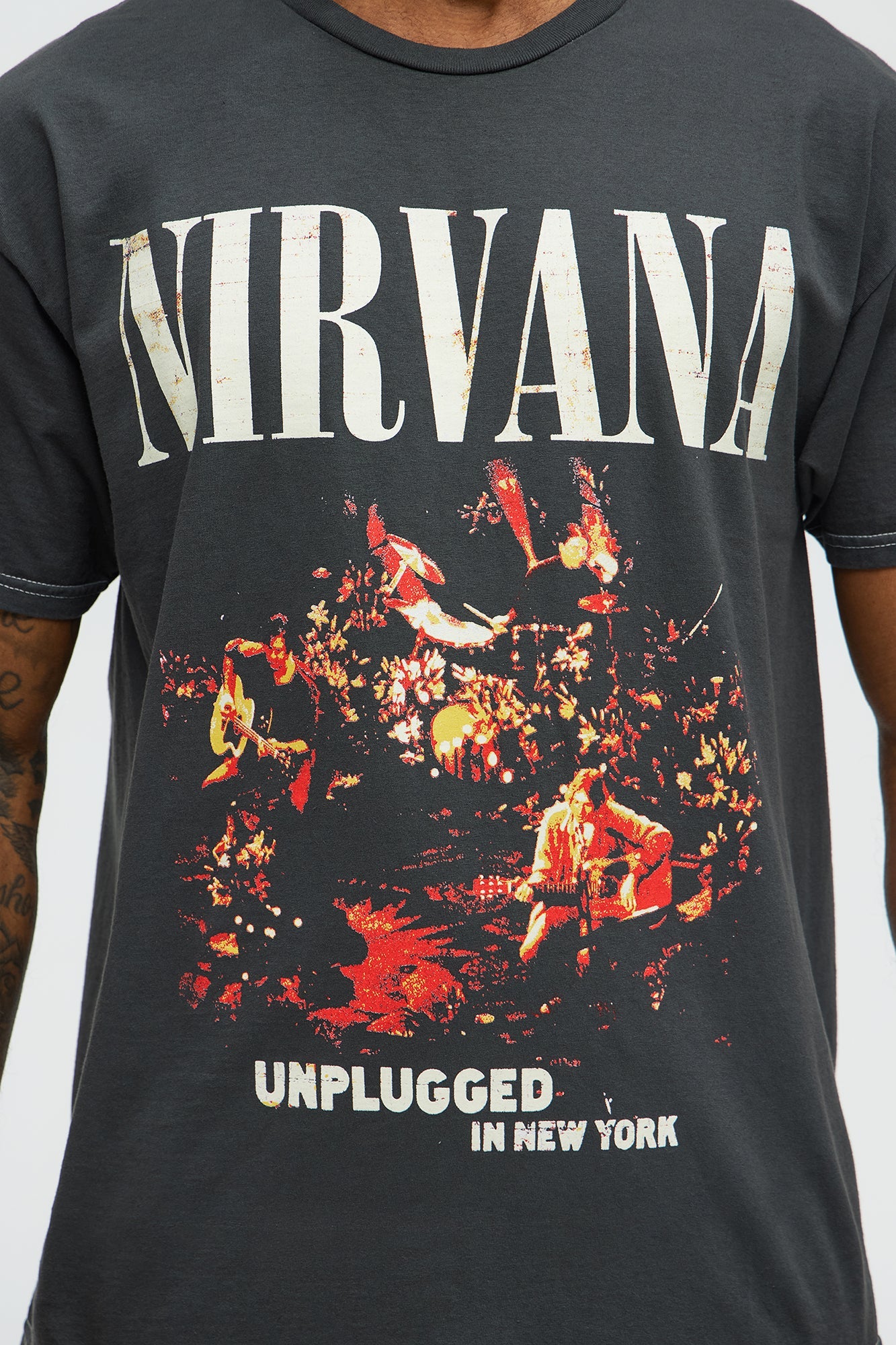 Nirvana New York Unplugged Short Sleeve Tee - Black