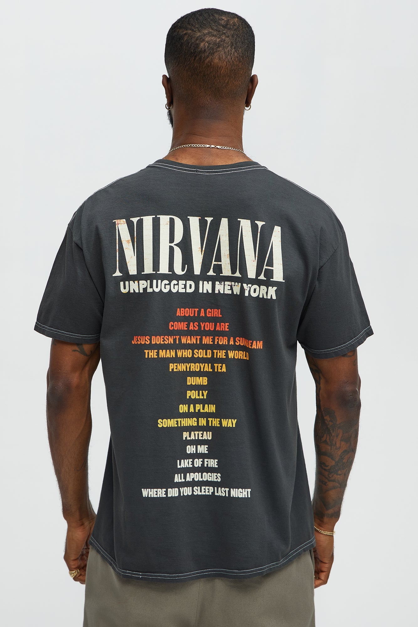 Nirvana New York Unplugged Short Sleeve Tee - Black