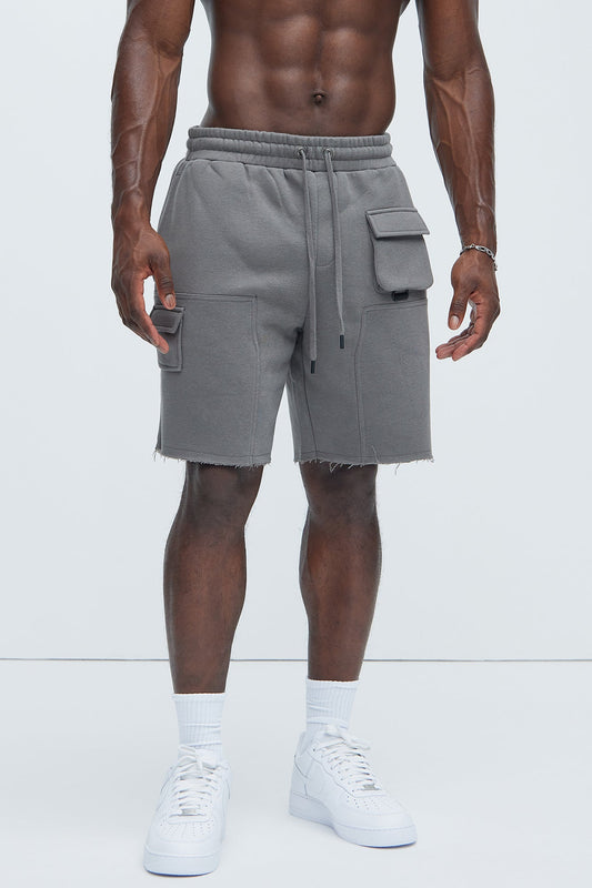 Tyson Keep It Going Carpenter Sweat Shorts - Charcoal
