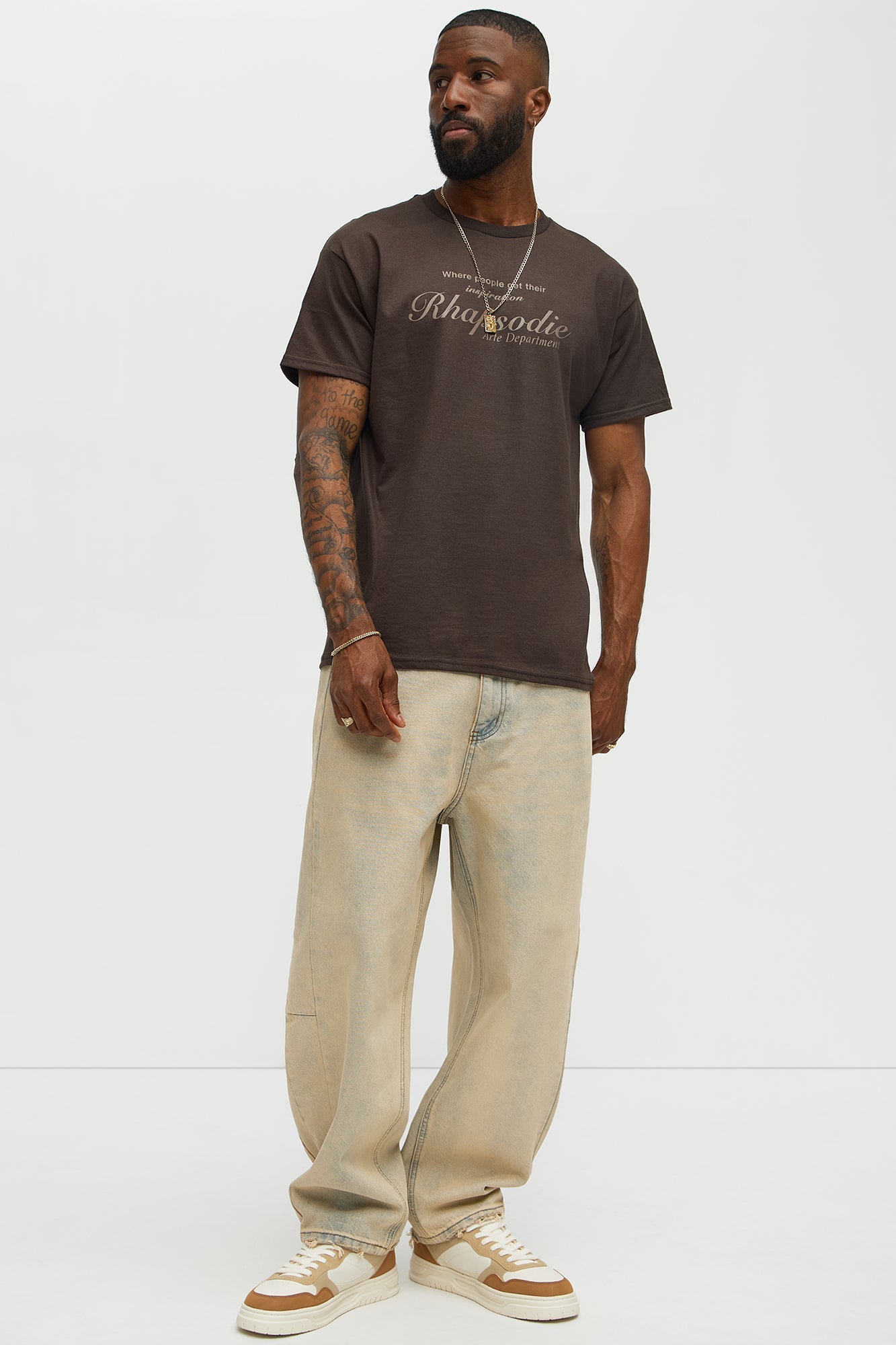 Rhapsodie Art Dept Short Sleeve Tee - Chocolate