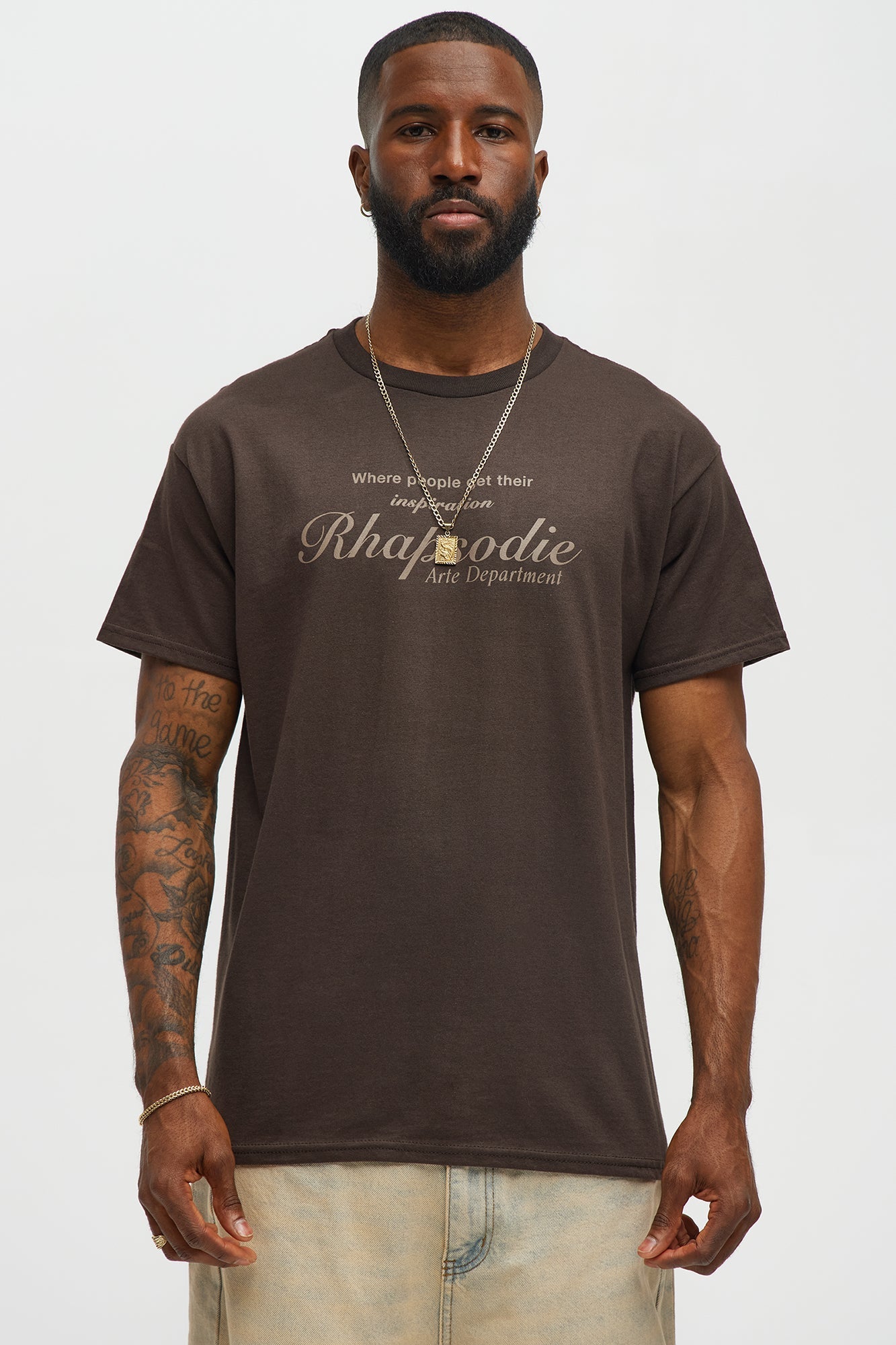 Rhapsodie Art Dept Short Sleeve Tee - Chocolate