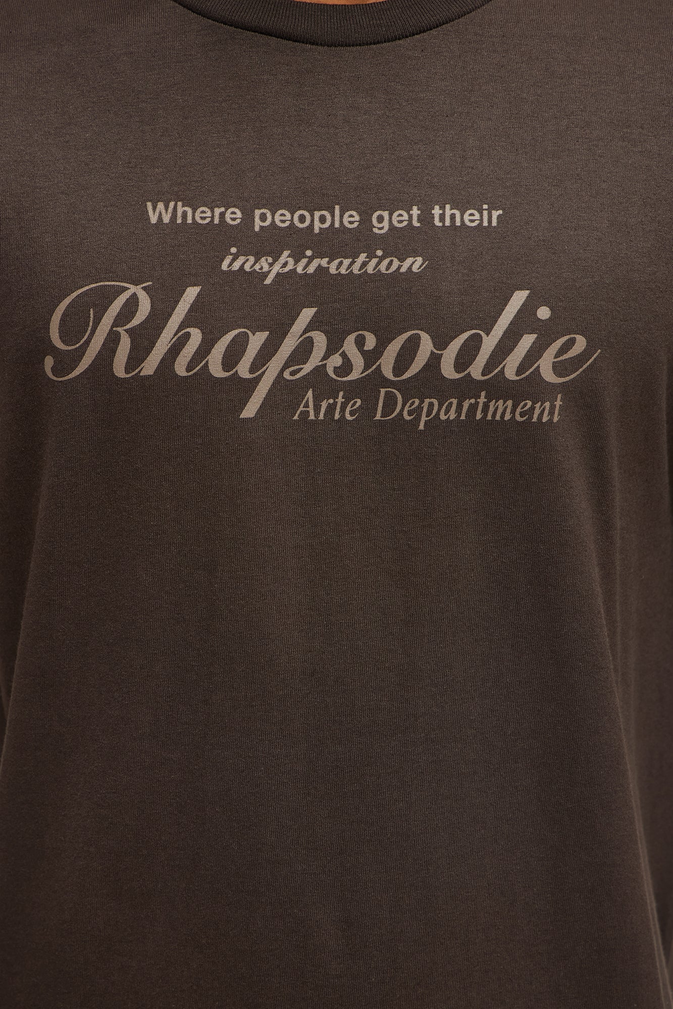 Rhapsodie Art Dept Short Sleeve Tee - Chocolate