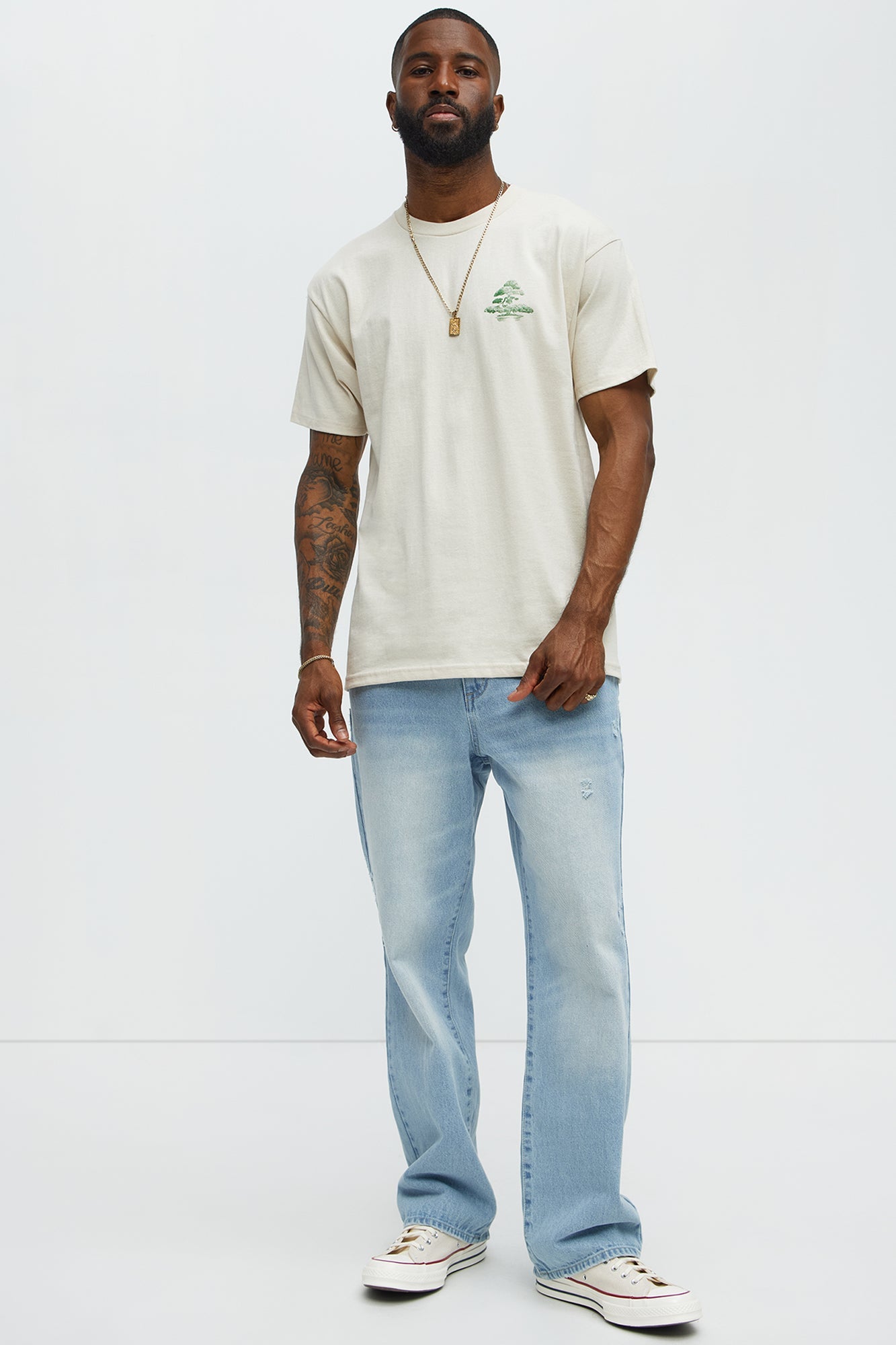 The Beautiful Art Of Bonsai Short Sleeve Tee - Cream