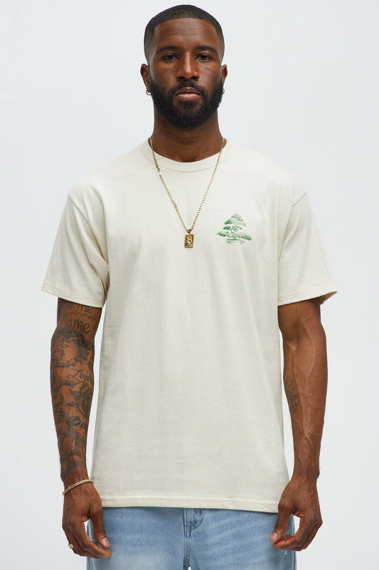The Beautiful Art Of Bonsai Short Sleeve Tee - Cream
