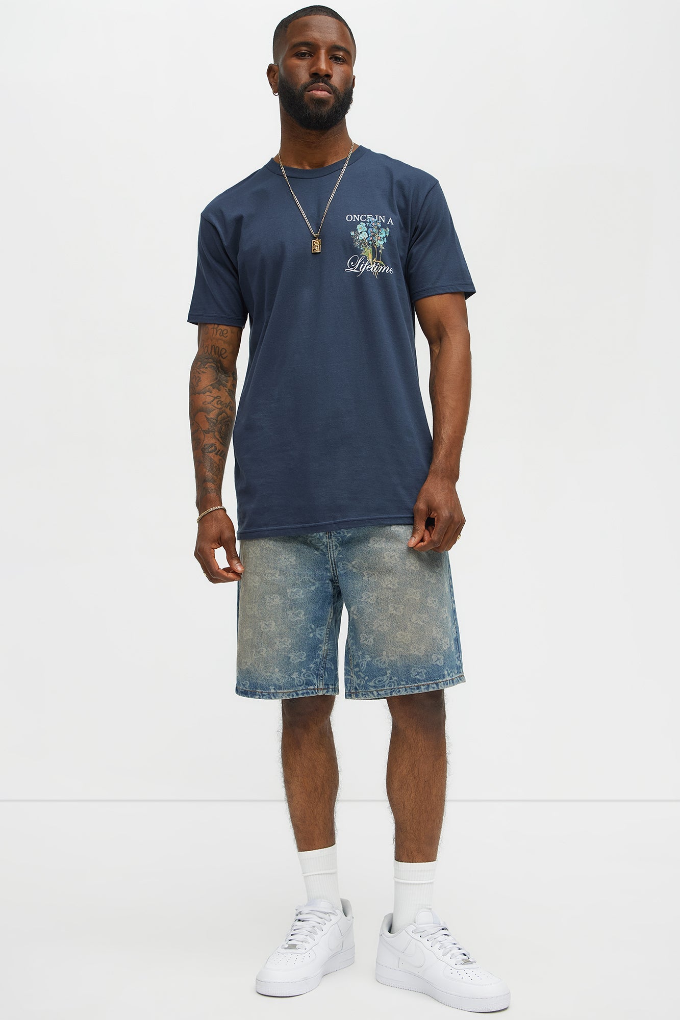 Once In A Lifetime Short Sleeve Tee - Navy