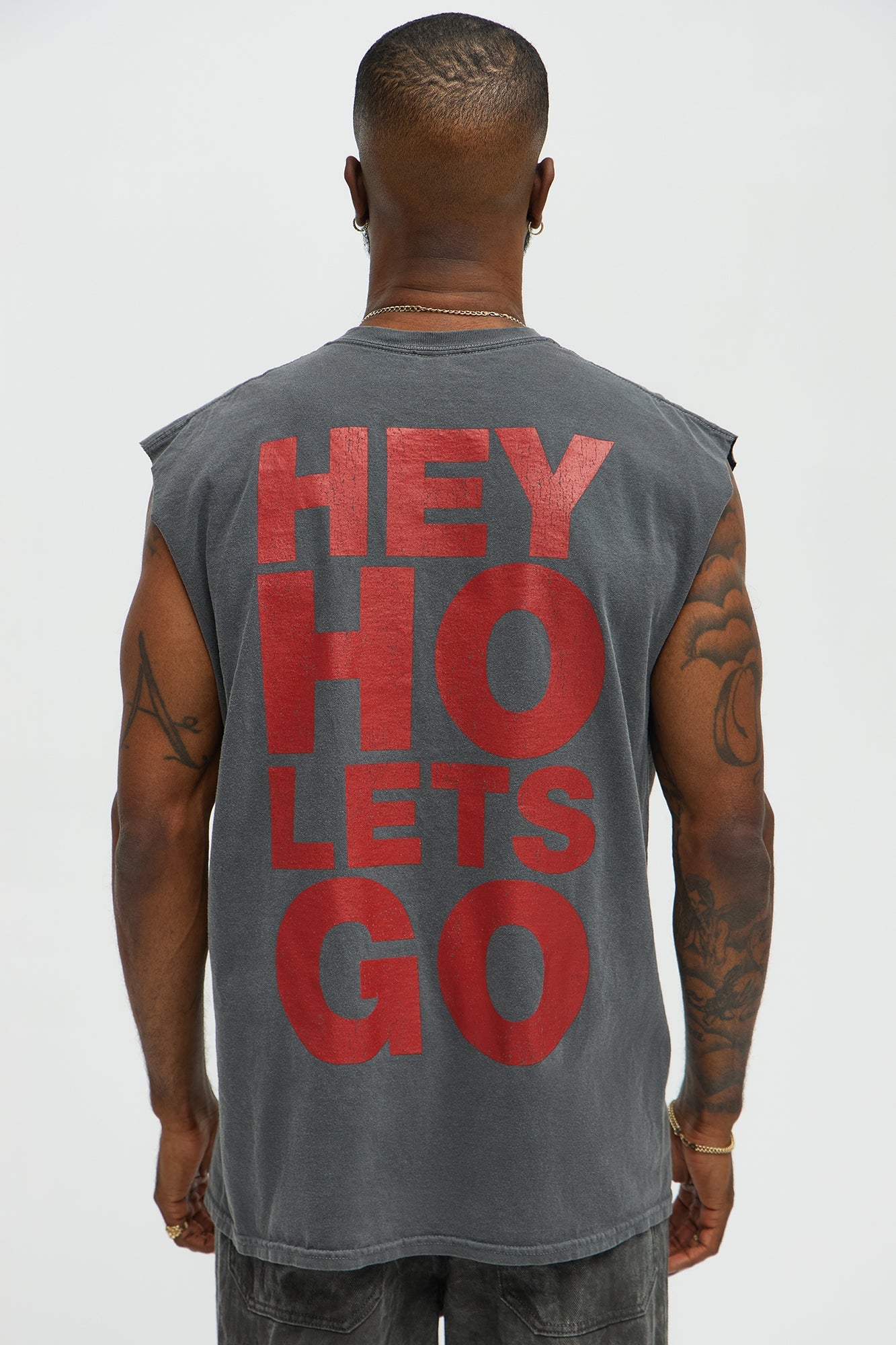 Hey Ho Ramones Muscle Tank - Black