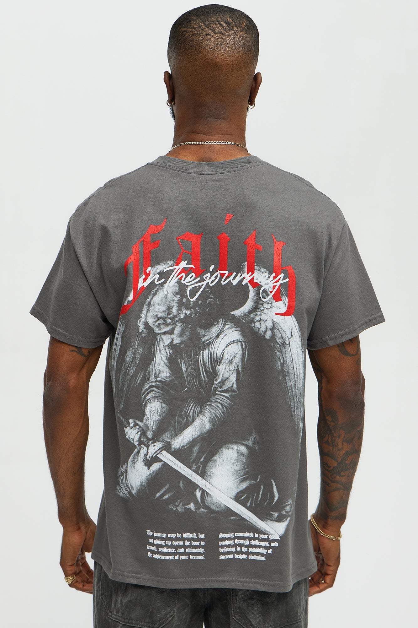 Faith In The Journey Short Sleeve Tee - Charcoal