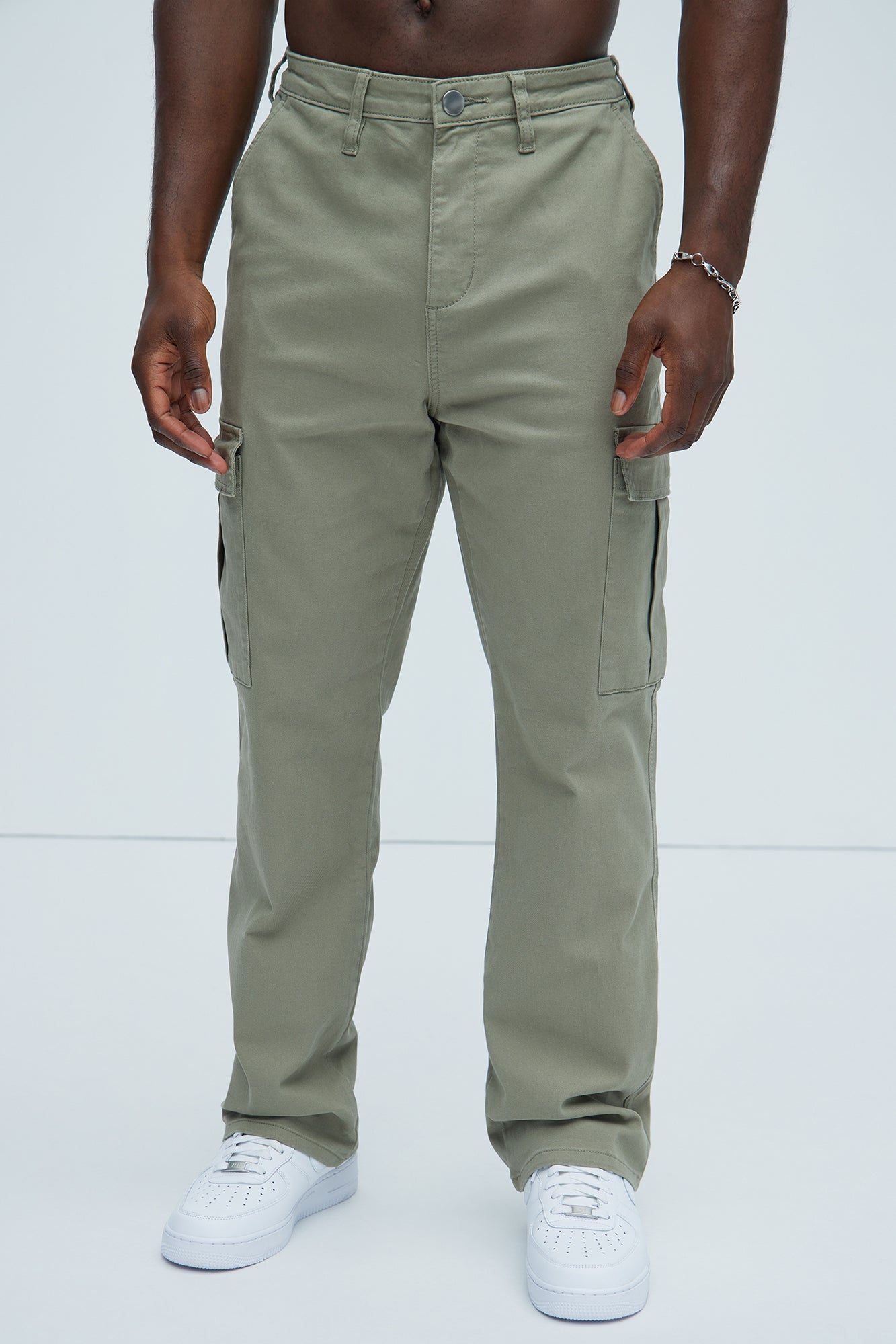 Kyle Straight Cargo Pants - Olive