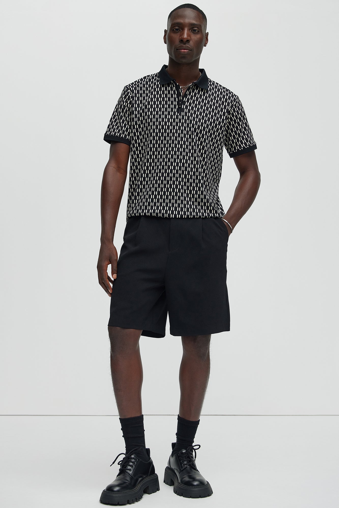 Interlocked Polo - Black