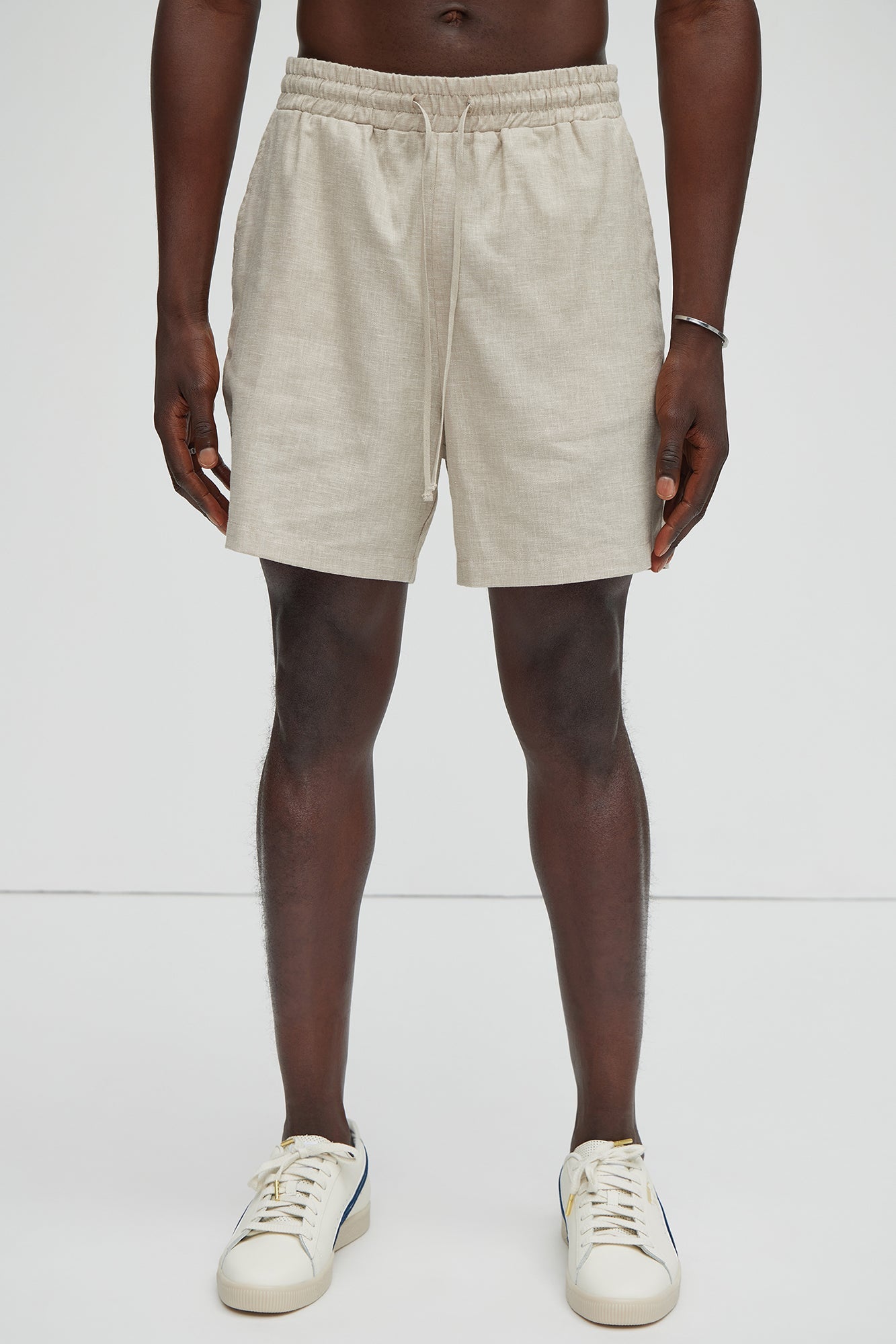 Bahamas Linen Shorts - Stone