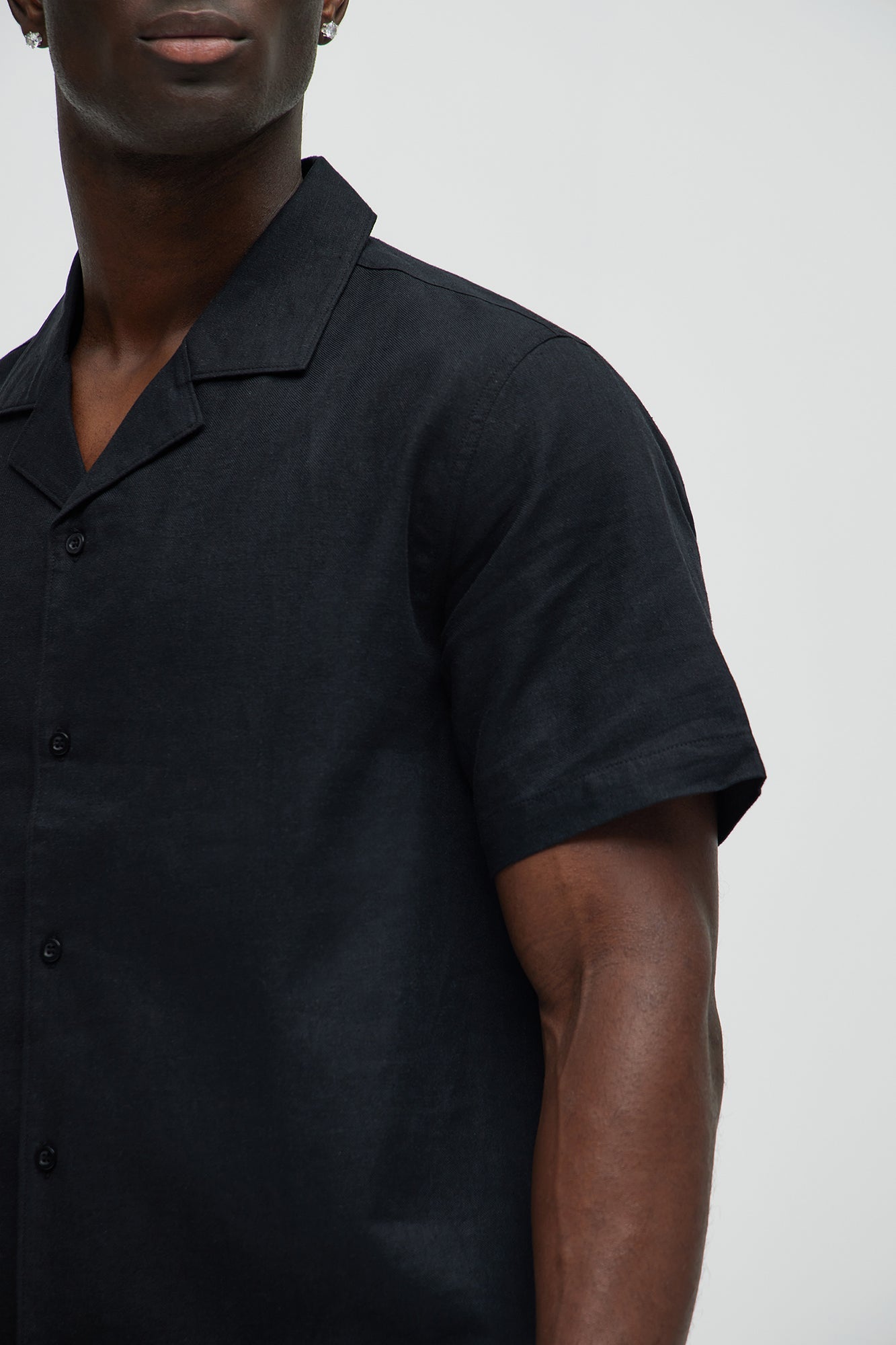 Bahamas Linen Shirt - Black