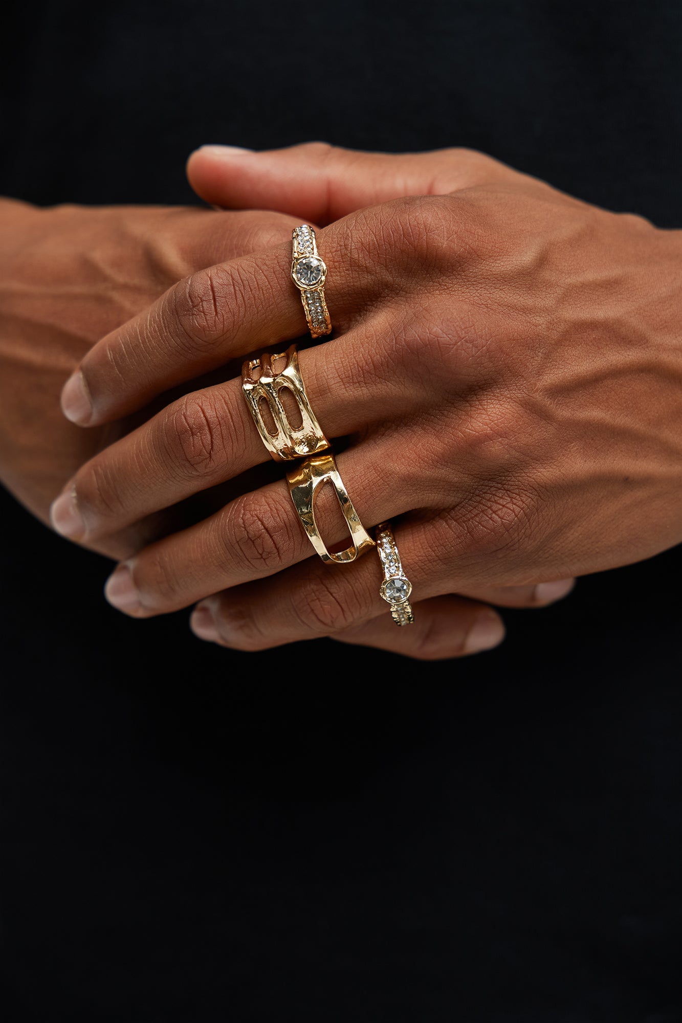 St. Larenet Ring Set - Gold