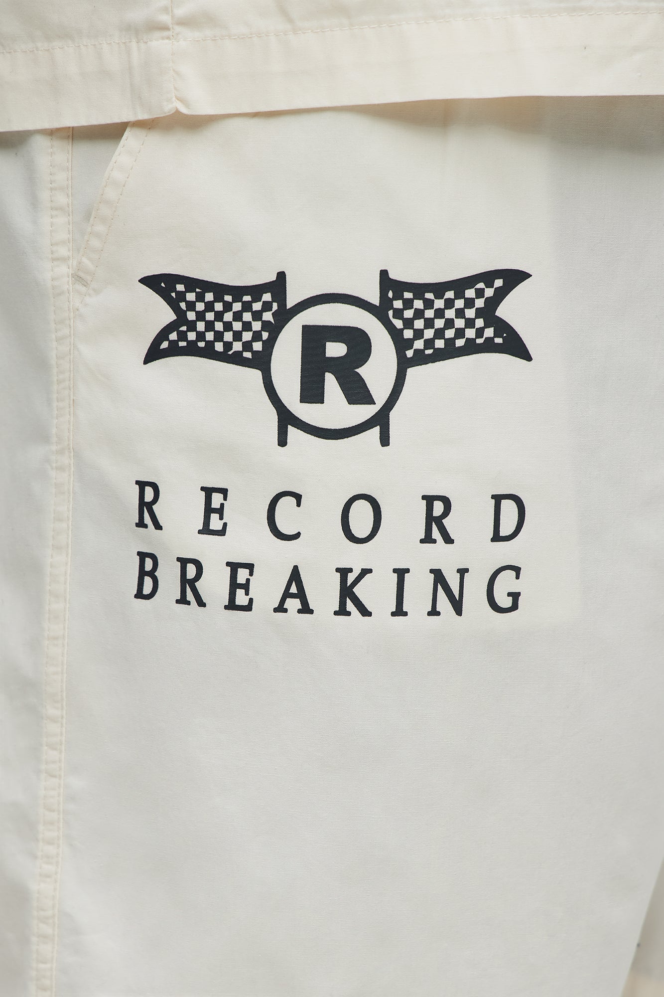 Racing Club Relaxed Drawstring Shorts - Cream