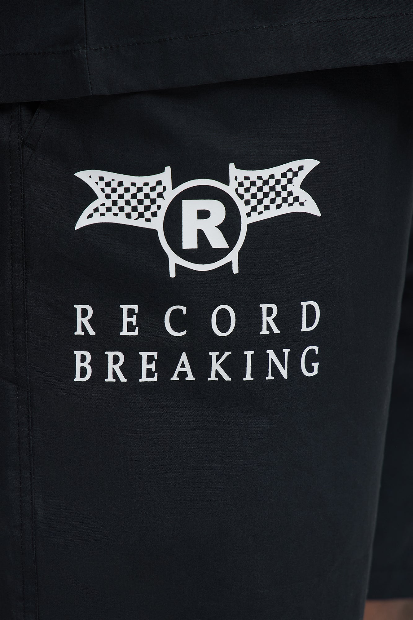 Racing Club Relaxed Drawstring Shorts - Black