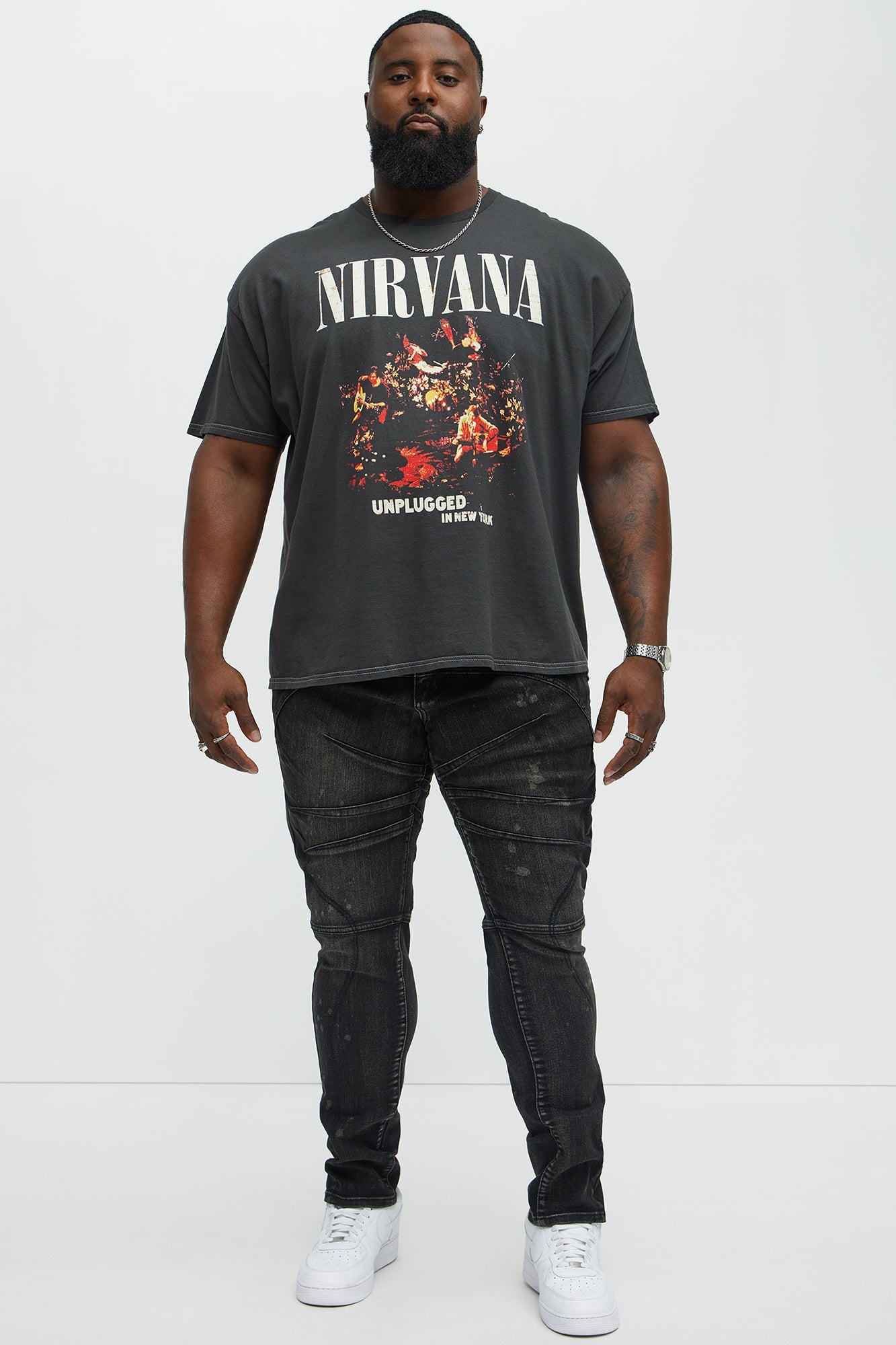 Nirvana New York Unplugged Short Sleeve Tee - Black