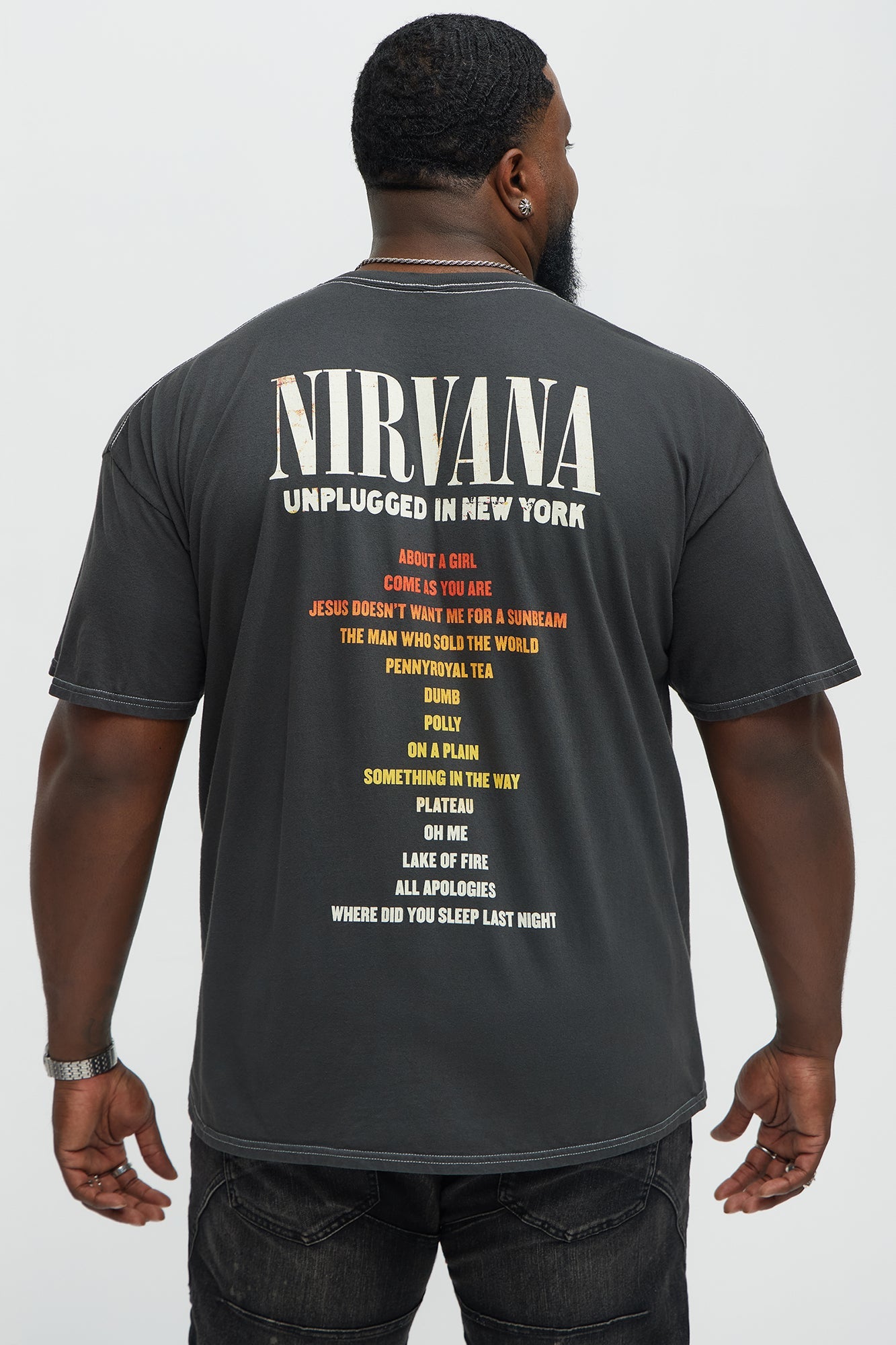 Nirvana New York Unplugged Short Sleeve Tee - Black