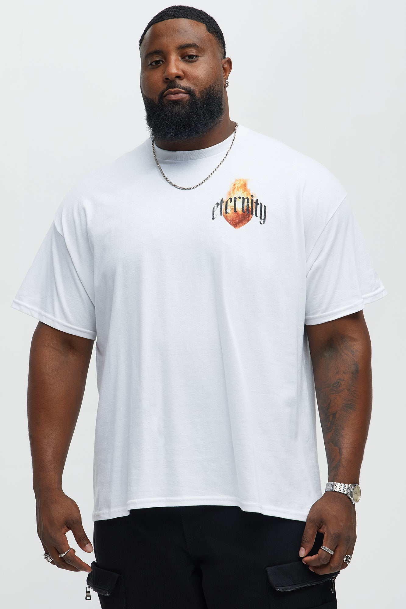 Eternal Heart Short Sleeve Tee - White