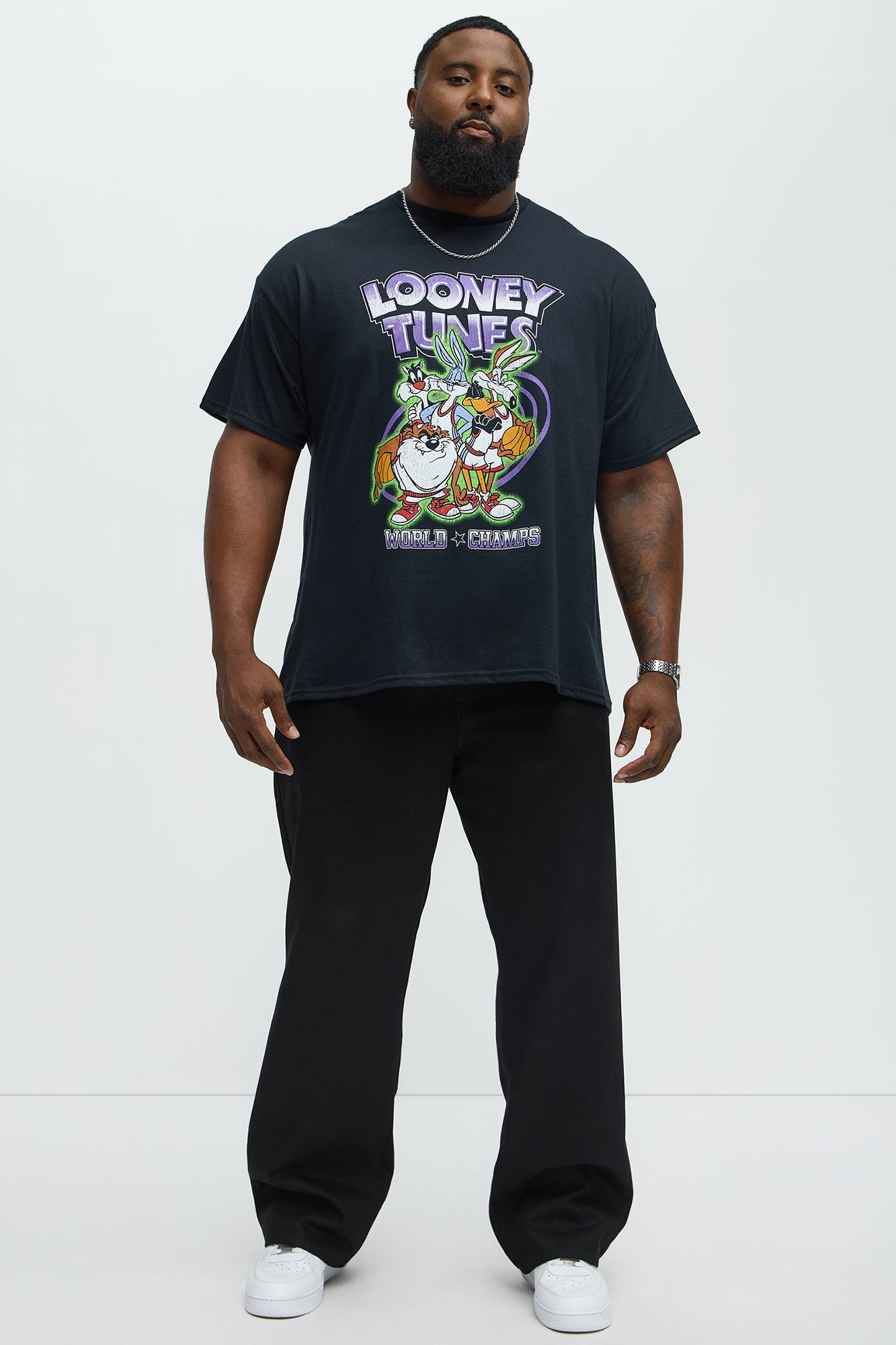 Looney Tunes Champion Squad Short Sleeve Tee - Black