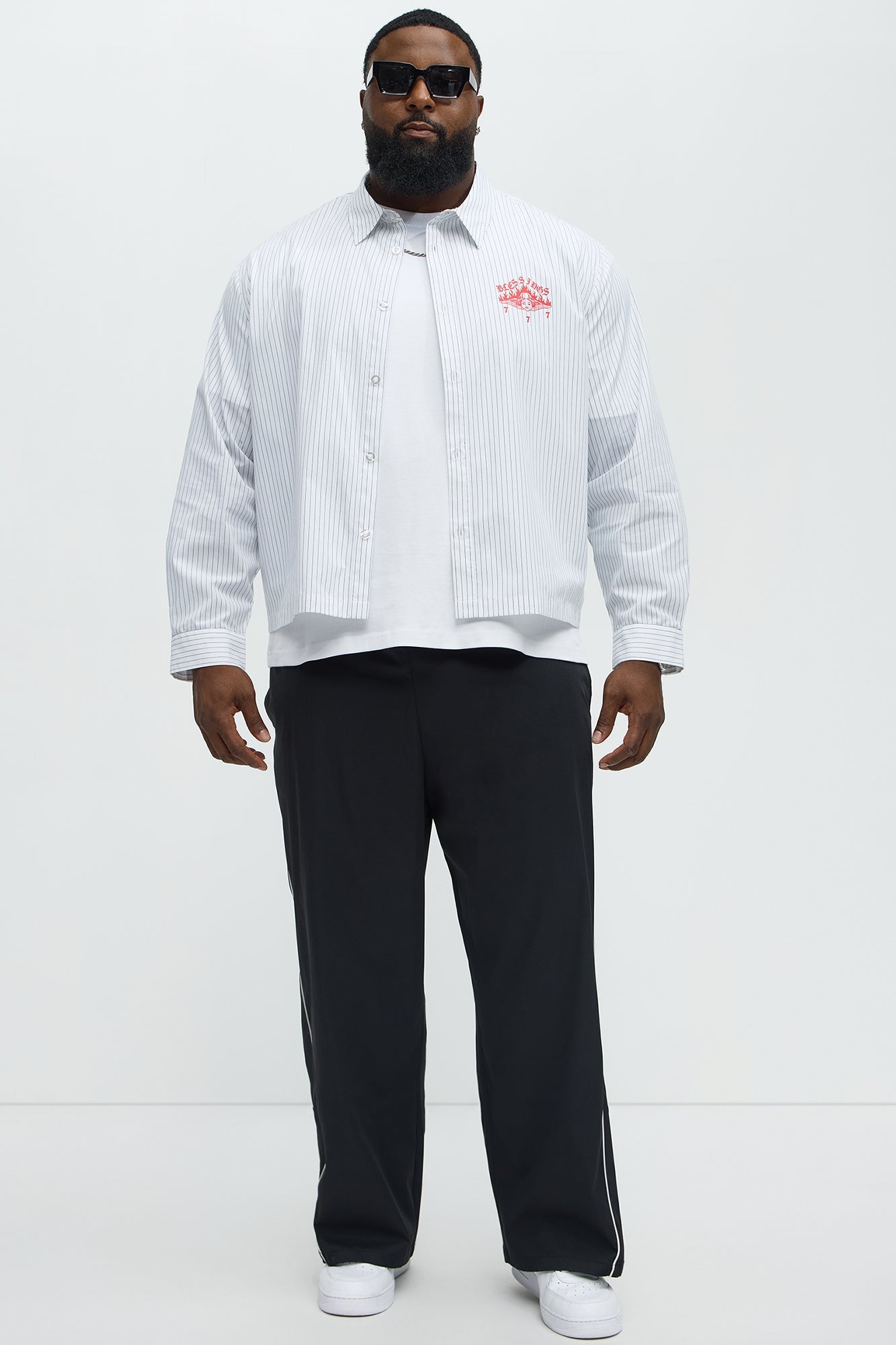 Star Boi Baggy Pants - Black