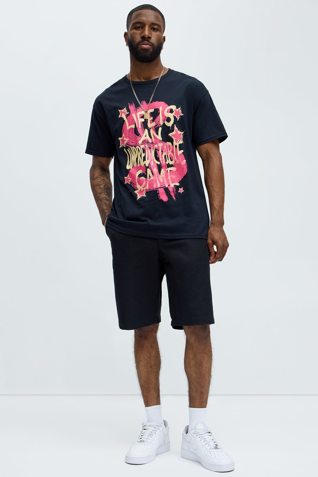 Money Talks A Big Game Short Sleeve Tee - Black