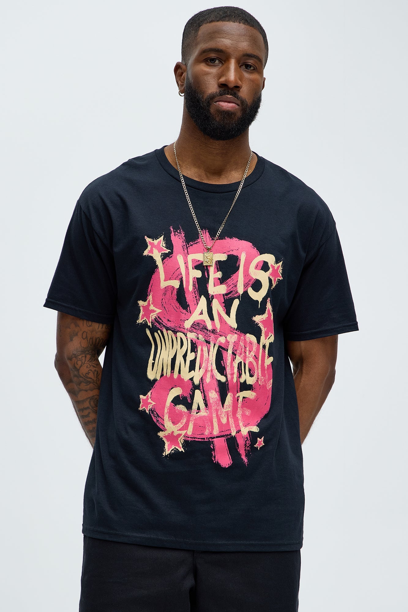 Money Talks A Big Game Short Sleeve Tee - Black