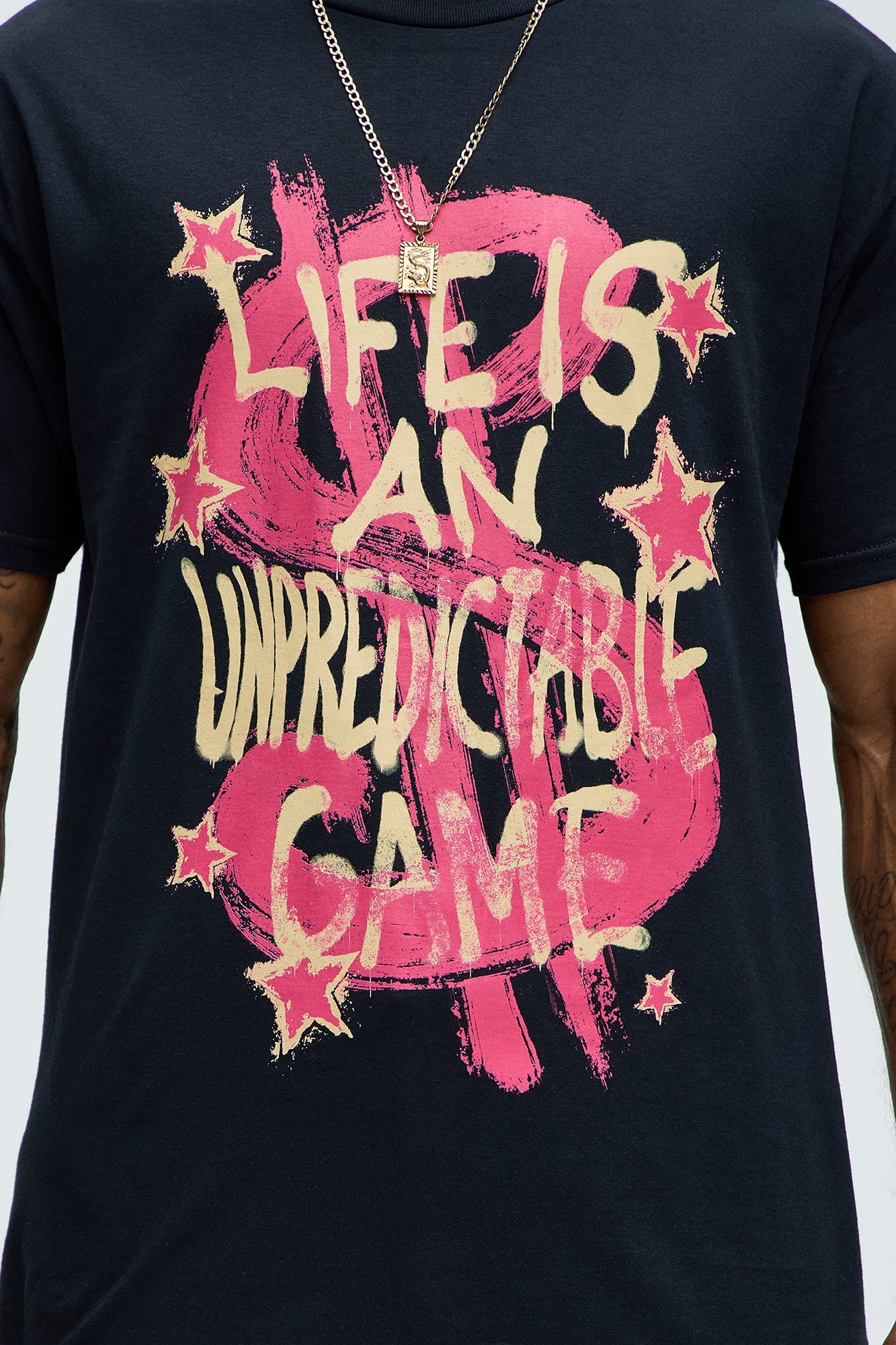 Money Talks A Big Game Short Sleeve Tee - Black