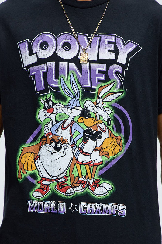 Looney Tunes Champion Squad Short Sleeve Tee - Black
