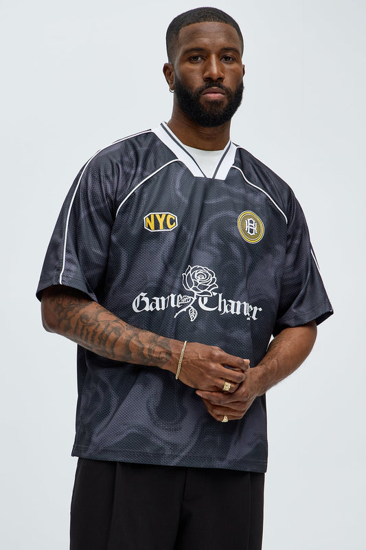 Game Changer Jersey Tee - Black