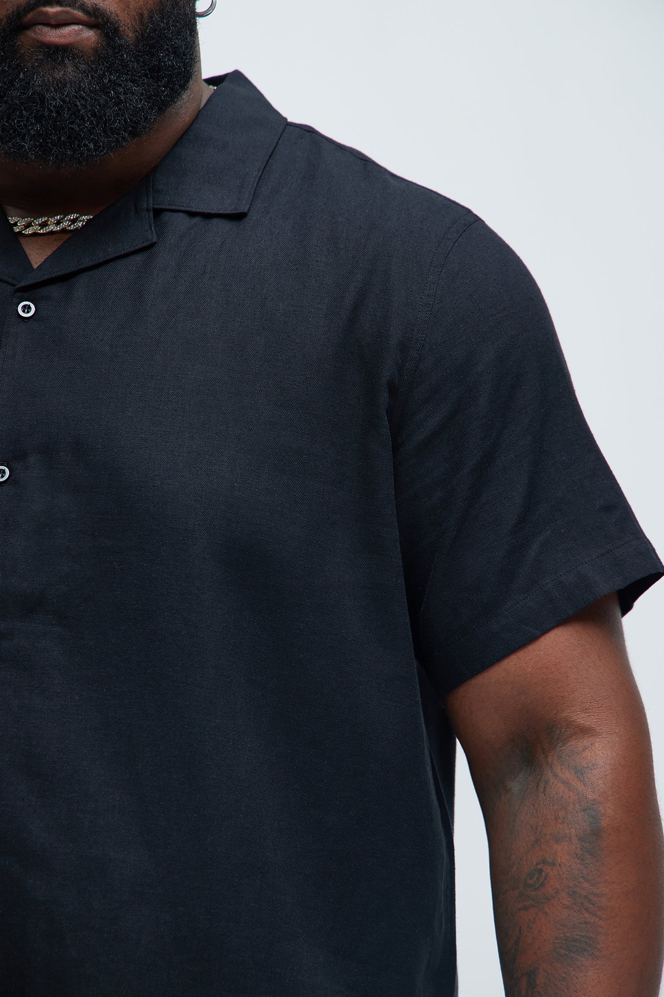 Bahamas Linen Shirt - Black