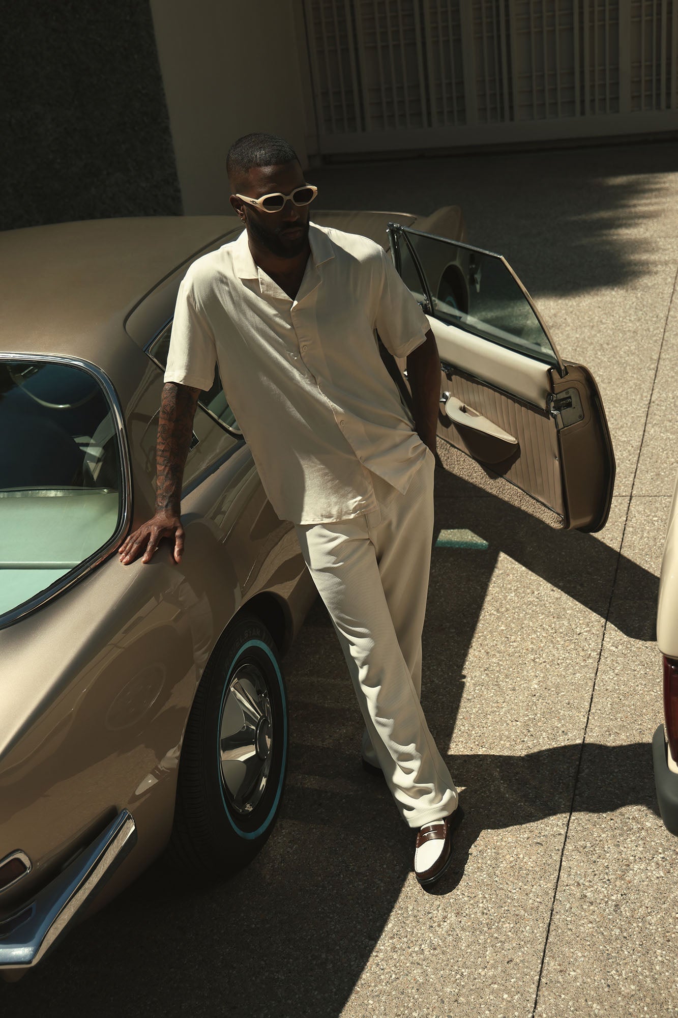 Turner Straight Trousers - Cream