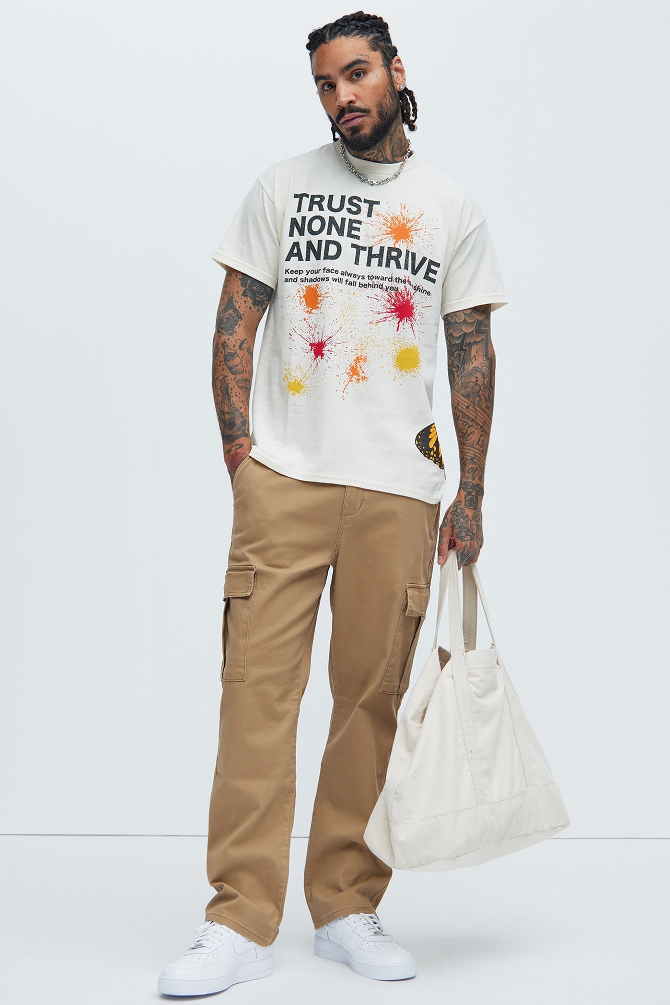 Kyle Straight Cargo Pants - Khaki