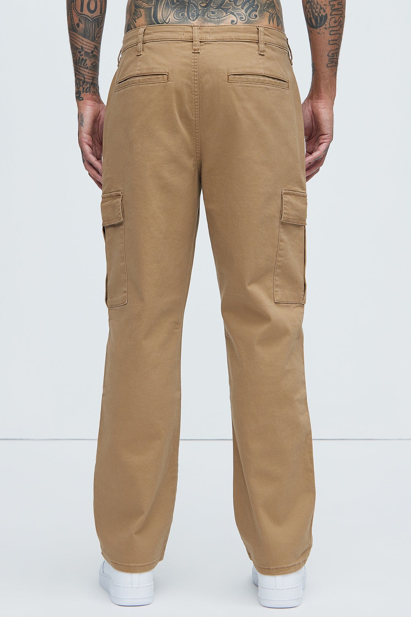 Kyle Straight Cargo Pants - Khaki
