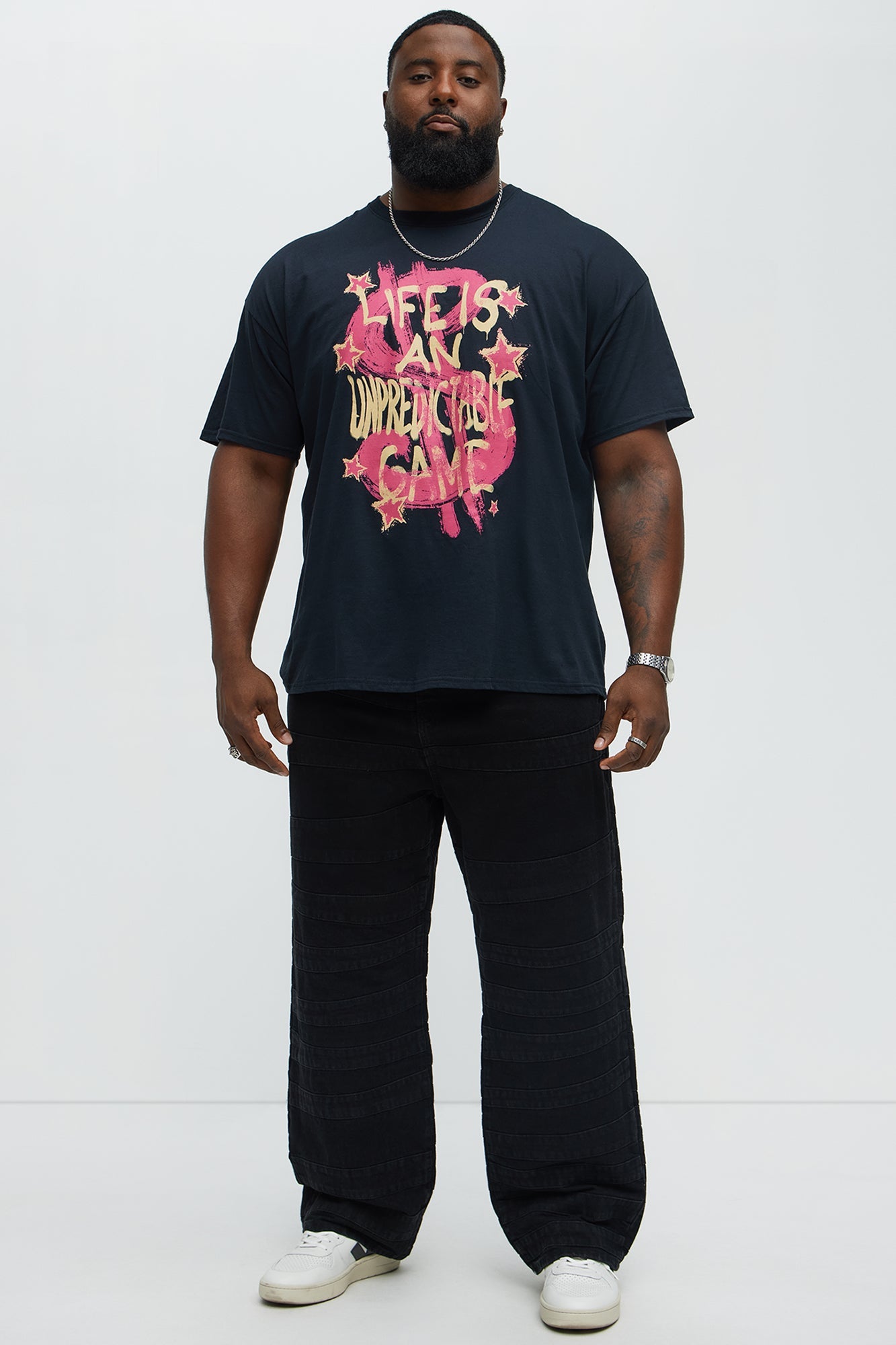 Money Talks A Big Game Short Sleeve Tee - Black