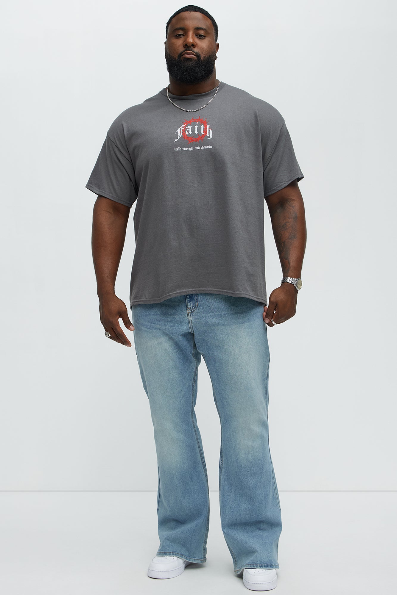 Faith In The Journey Short Sleeve Tee - Charcoal