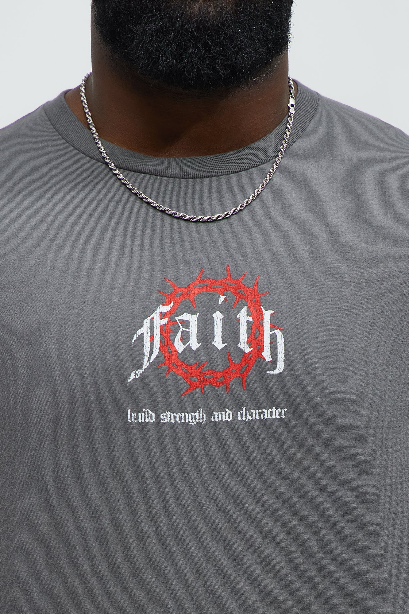 Faith In The Journey Short Sleeve Tee - Charcoal