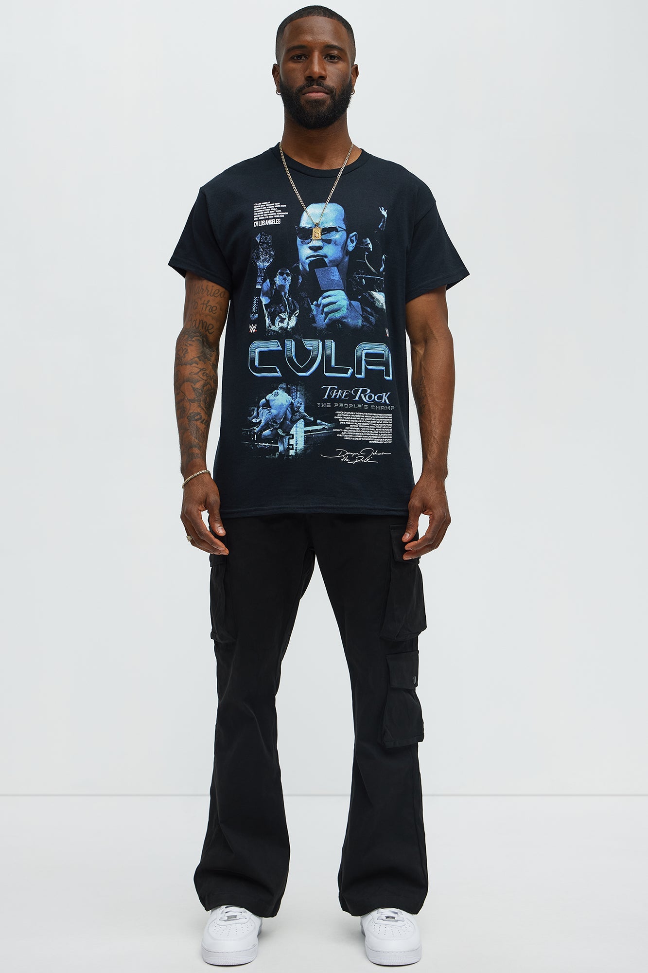 The Rock The People's Champ Short Sleeve Tee - Black