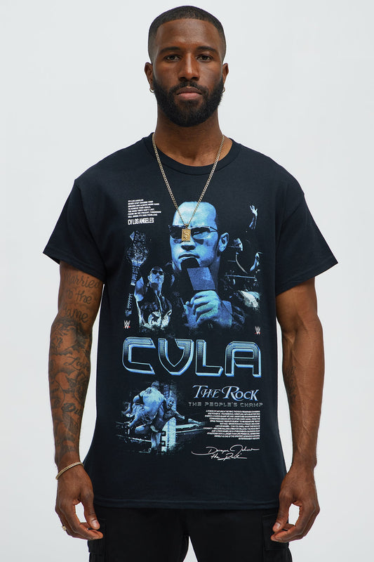 The Rock The People's Champ Short Sleeve Tee - Black