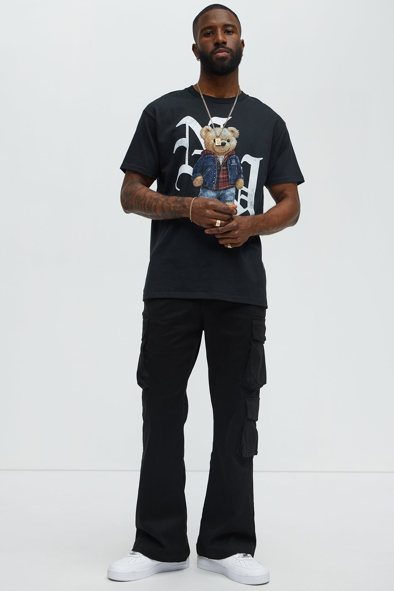 NYC Teddy Short Sleeve Tee - Black