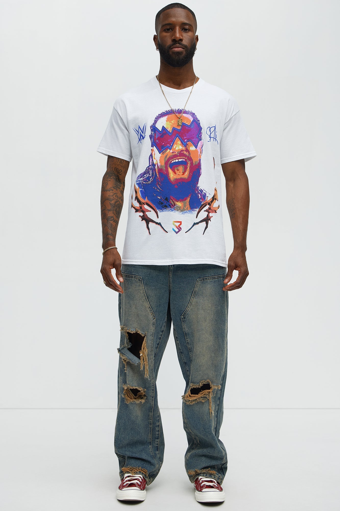 WWE Seth Freaking Rollins Short Sleeve Tee - White