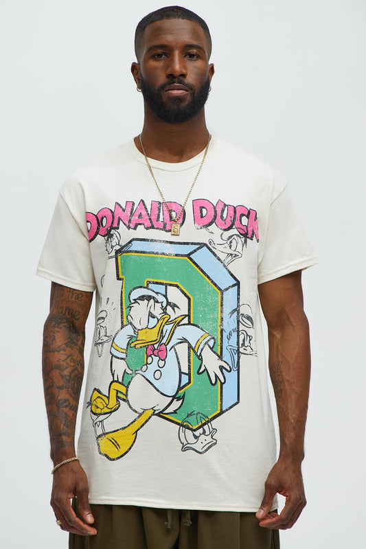 Disney Donald Duck Expressions Short Sleeve Tee - Natural