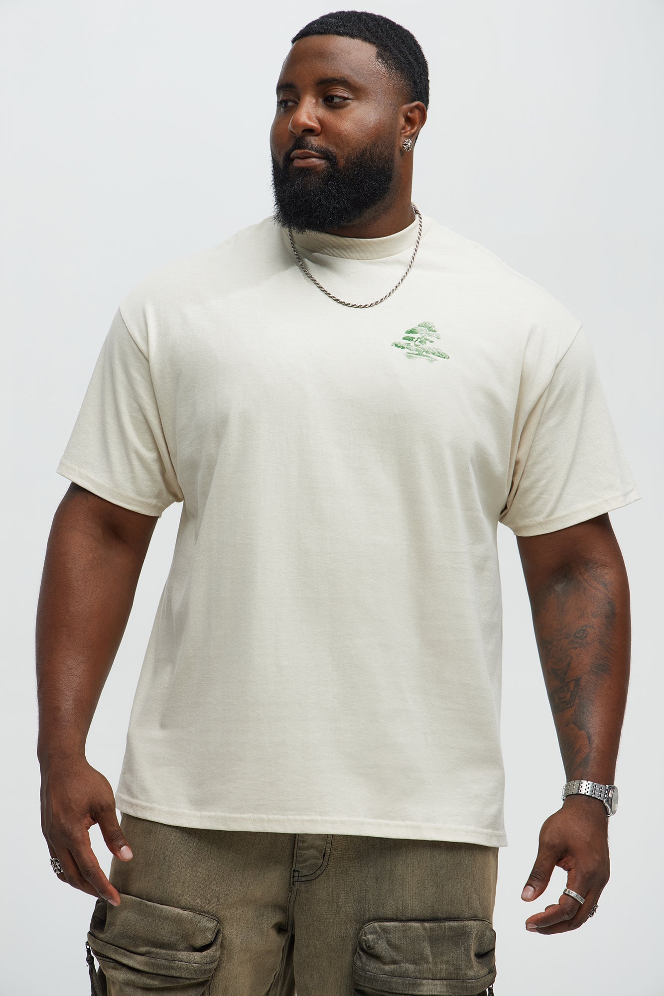 The Beautiful Art Of Bonsai Short Sleeve Tee - Cream