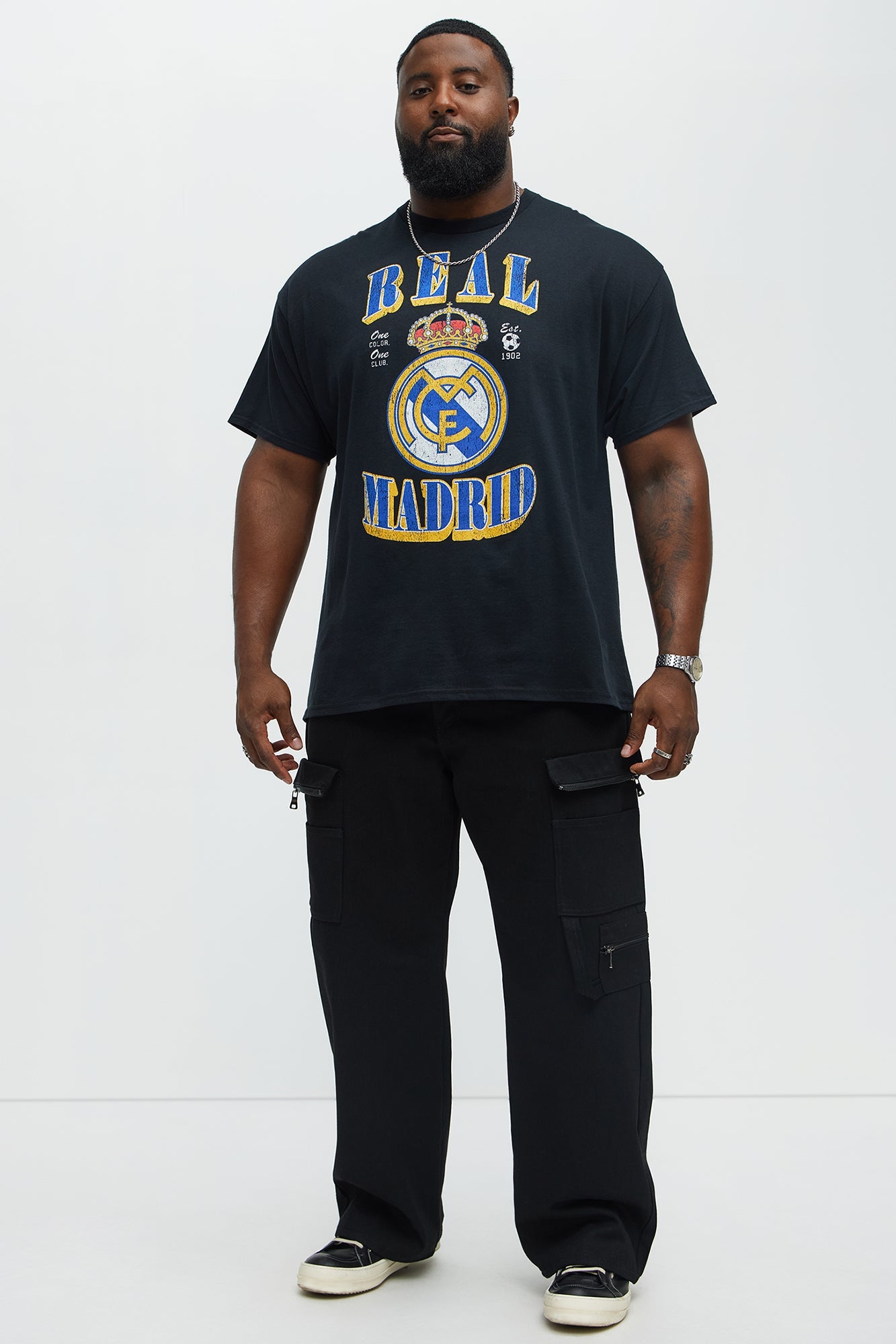 Real Madrid CF Short Sleeve Tee - Black