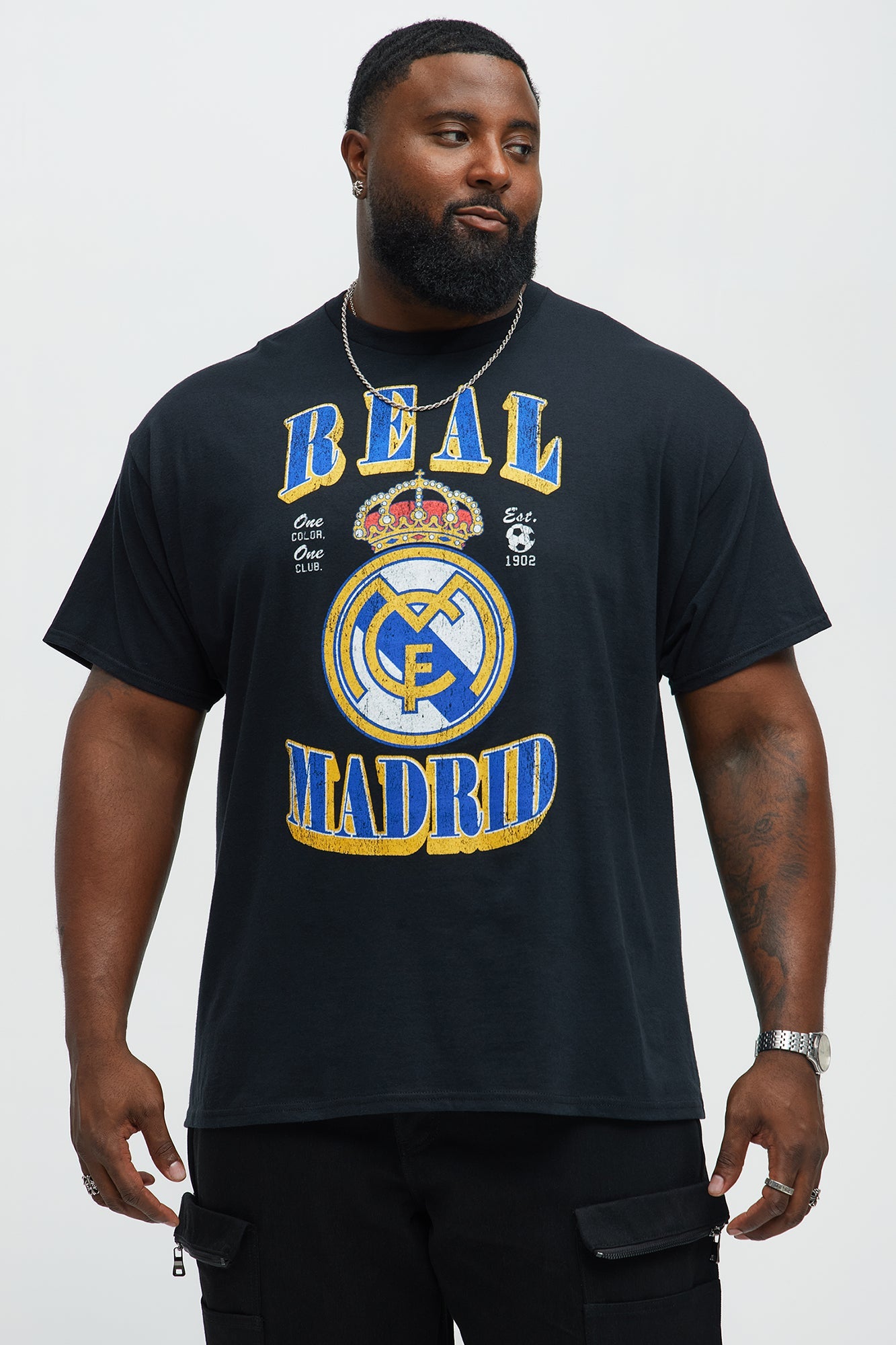 Real Madrid CF Short Sleeve Tee - Black