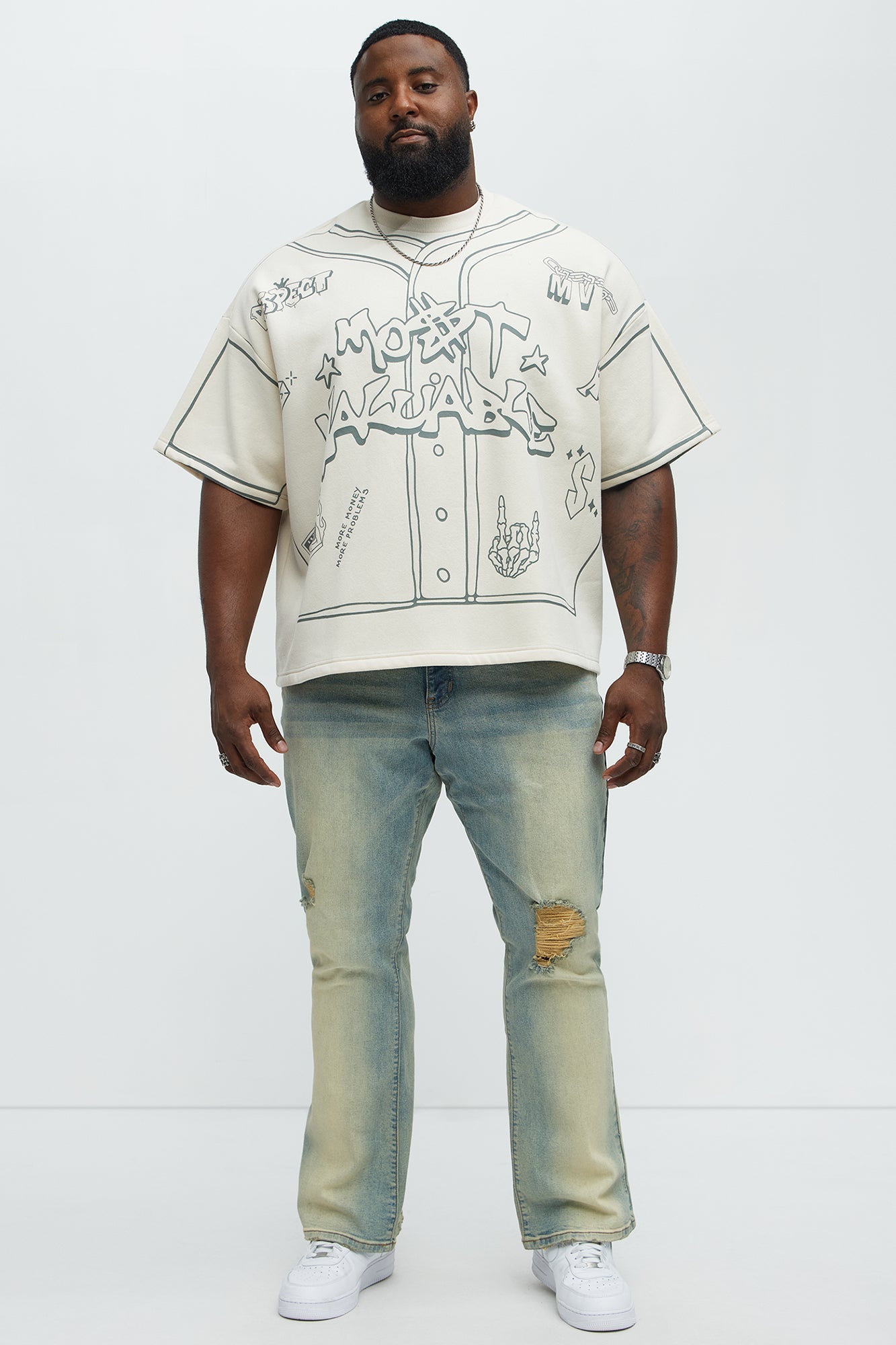 Tyson MVP Short Sleeve Tee - Cream/combo