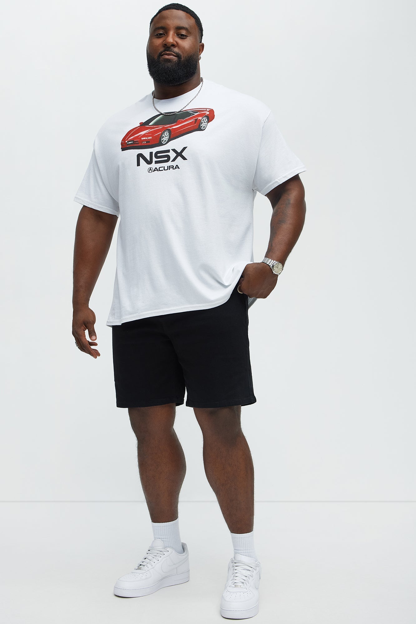 Cornell Slim Denim Shorts - Black