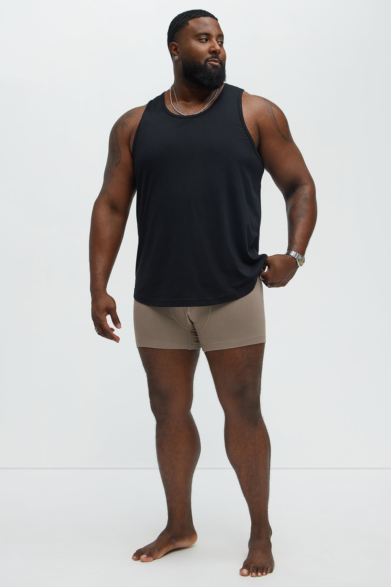 Novamen Modal Boxer Brief - Taupe