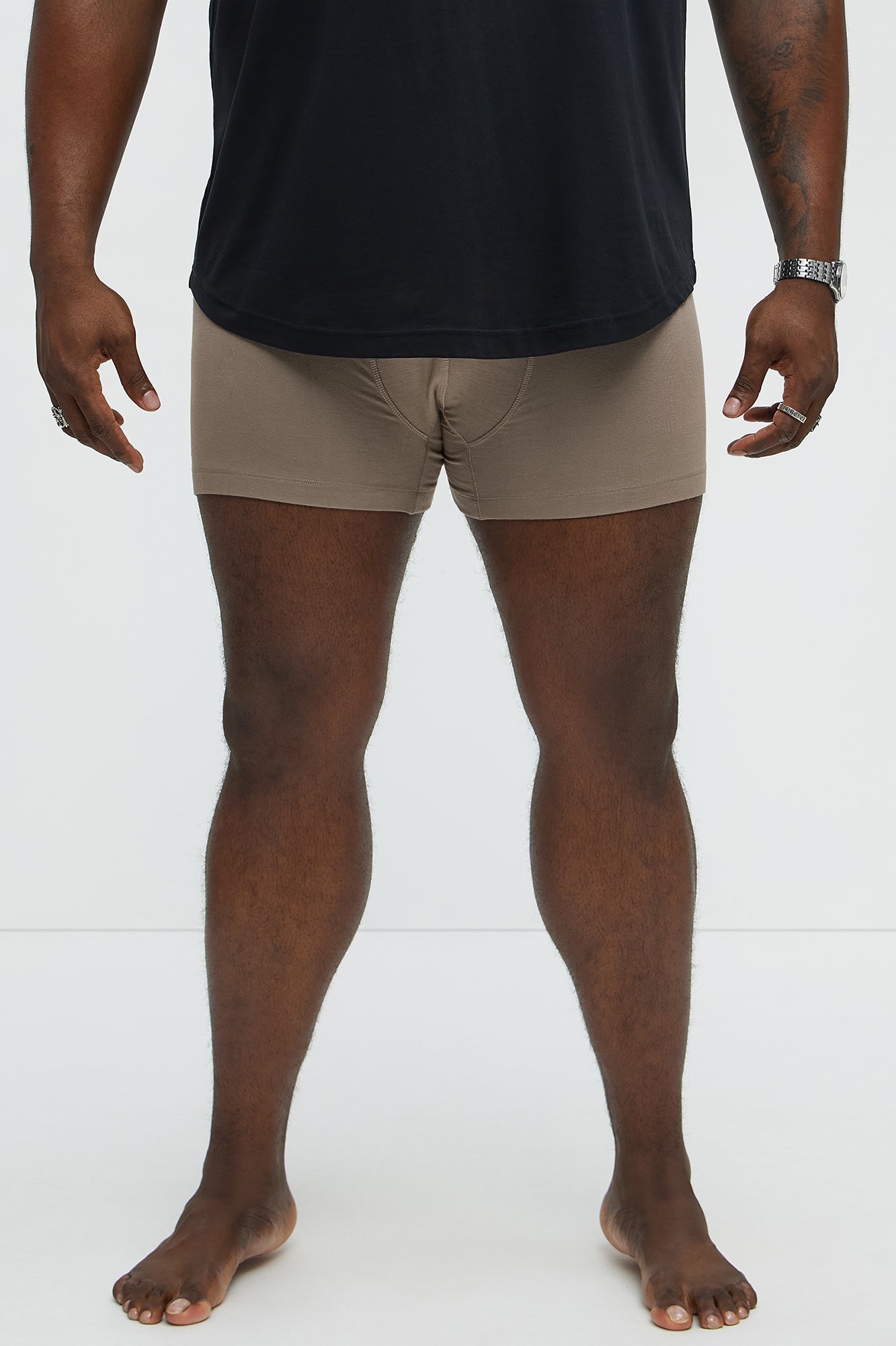 Novamen Modal Boxer Brief - Taupe