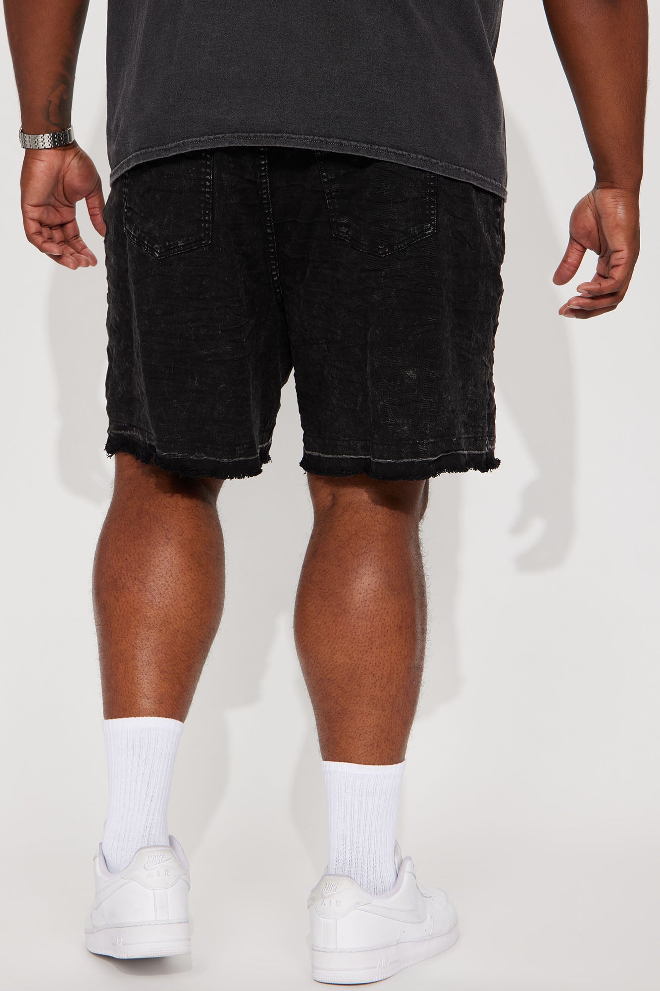 Mojave Relaxed Denim Shorts - Black